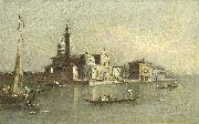 Giacomo Guardi View of the Isola di San Michele in Venice Sweden oil painting artist
